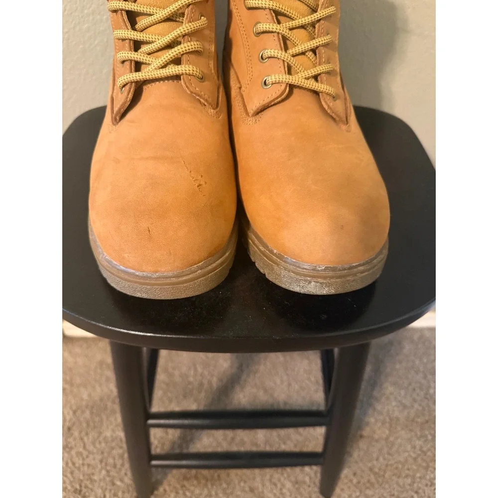 Wolverine Mens W01038 Wheat Leather Lace Up Ankle Work Boots Wide 12W